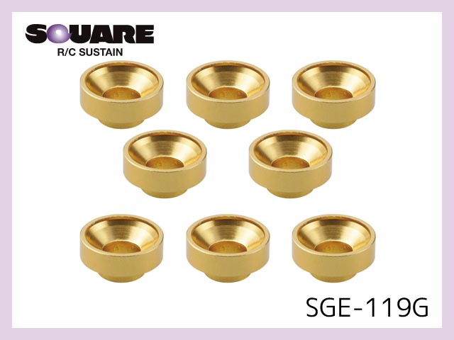 SGE-119G　　アルミボス付皿ワッシャー サーボ用 ゴールド