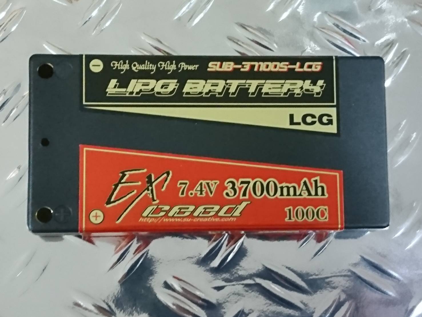 (B)EXSEED　SUB-37100S-LCG　Li-Po 7.4V 3700mAh 100c