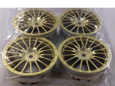 Tamiya 84153 Medium-Narrow 18-Spoke Wheels Gold 