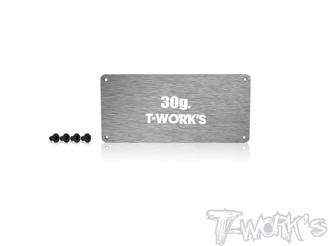 T-Work's　TE-B7-C-B　スチール製ESCウェイト【30g/アソシRC10B7/B7D 】