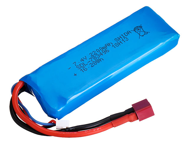 WLC-1652　LiPo T型 7.4V 2200mAh WL toys(Explorer／MATCH)