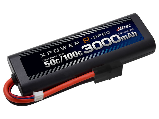 ハイテック　XPR3000-RT-B　XPOWER R-SPEC　Li-Po 7.4V 3000mAh 50C/100C タミヤ