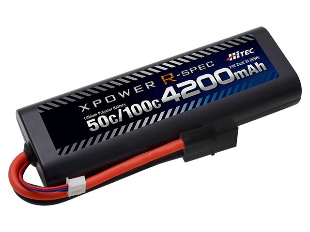 ハイテック　XPR4200-RT-B　　XPOWER R-SPEC Li-Po 7.4V 4200mAh 50C/100C