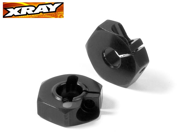 XRAY　305351#　　アルミ六角ホイルハブ【オフセット －0.75／2pcs】