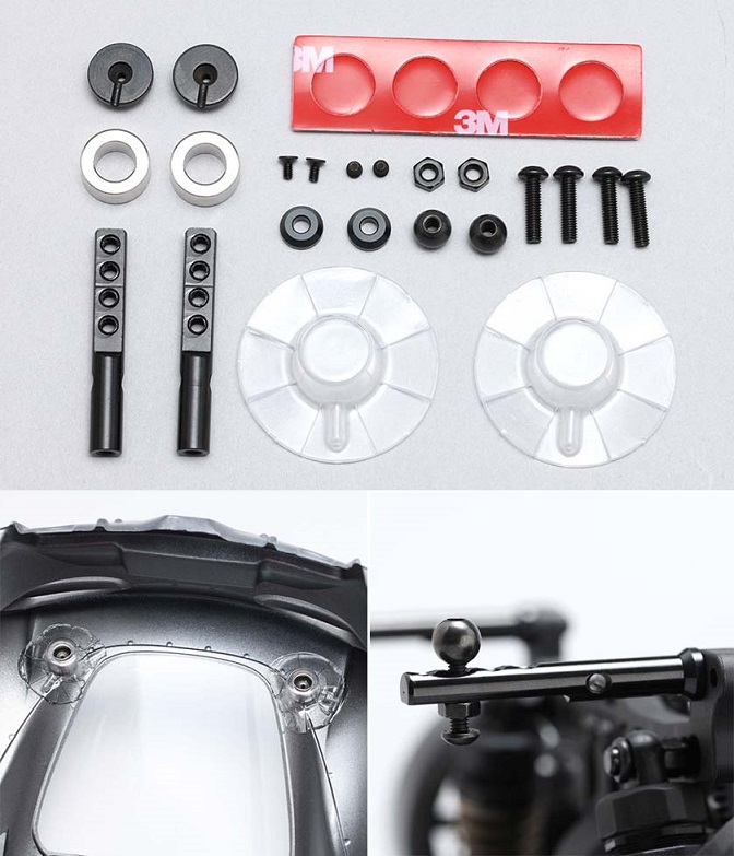 ヨコモ Y2-016MGRA マグネット リヤ ボディマウント YD-2シリーズ用