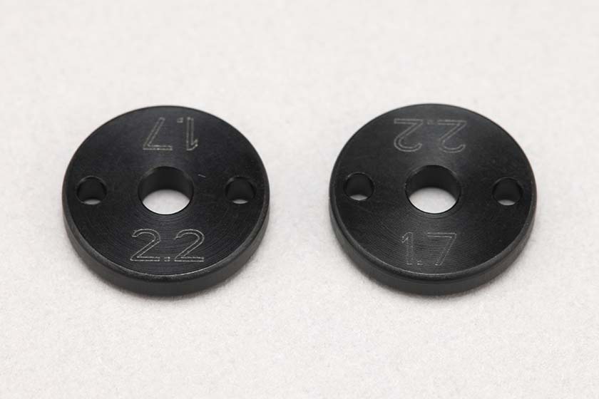 ヨコモ　Z2-S1722A　　φ1.7x2穴 ピストン(黒)　YZ-2/4用 2.2mm厚