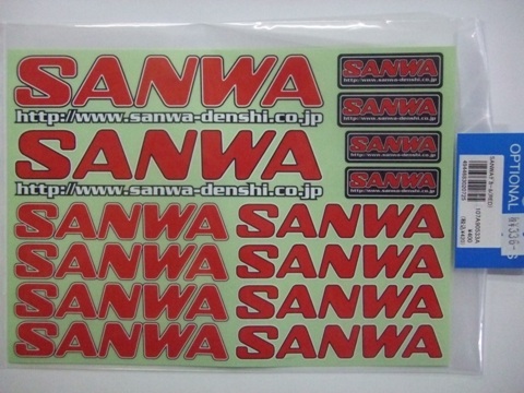 107A90533A　　SANWAデカール（レッド）