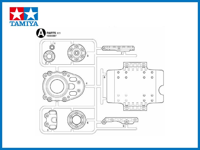 タミヤ　19005887　　Aパーツ　CR-01　(9005887)