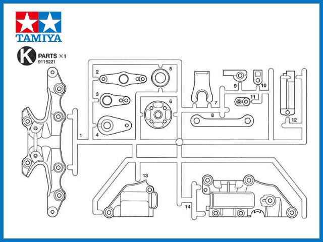 タミヤ　19115221　　Kパーツ　TB-03　(9115221)