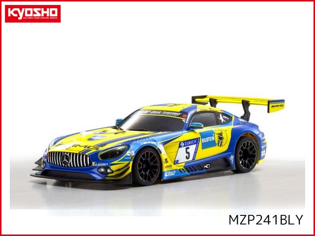 京商　MZP241BLY　　ASC MR03W-MM メルセデス AMG GT3 ブルー/イエロー