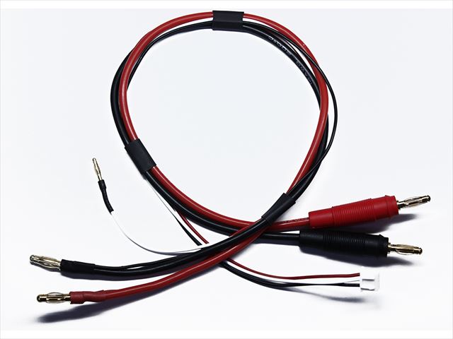 スクエア　SGC-74　　LipoΦ4ヨーロピアン&電源ジャック付2Sコネクターコード400mm