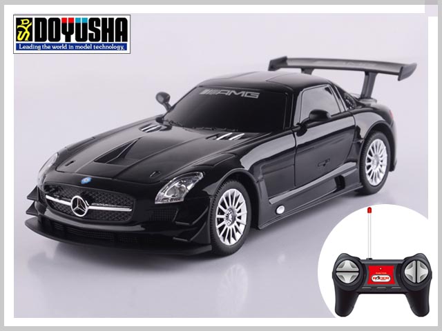 童友社　14369　　1/24 RCカー　メルセデスベンツ SLS AMG GT3　黒　[トイラジコン]