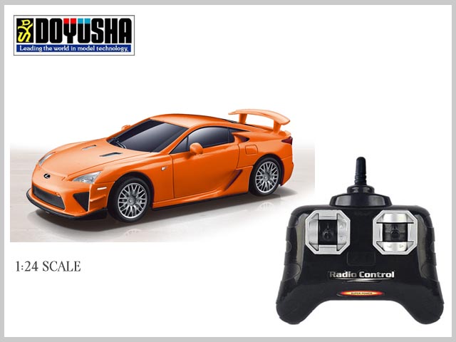 童友社　866-2423　　2.4GHz 1/24 RCカー　レクサス LFA (オレンジ)　[トイラジコン]