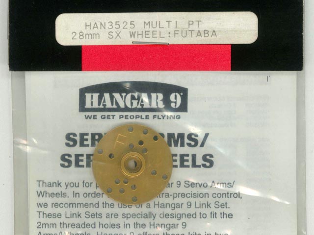 HANGAR9／HAN3525　MULTI PT 28mm SX WHEEL　フタバ用