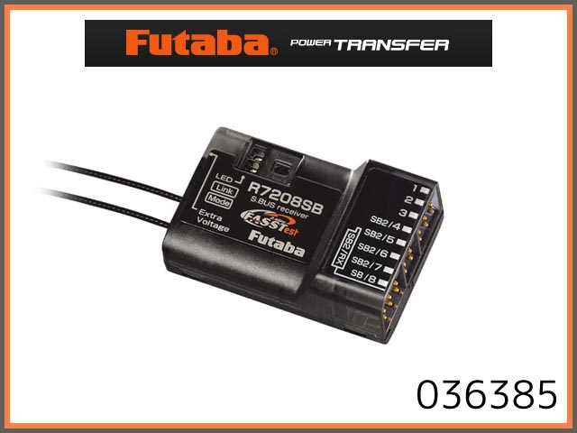 (FASSTest方式) フタバ　R7206SB　S.BUS2 2.4GHz受信機　　038983
