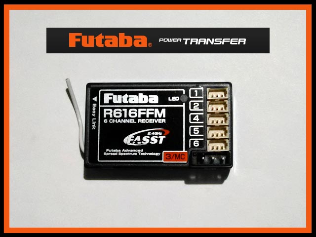 (FASST方式) フタバ　R616FFM　2.4GHz 6ch受信機