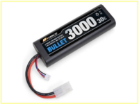 G-FORCE　GFG007　　バレット 7.4V 3000mAh LiPoバッテリー