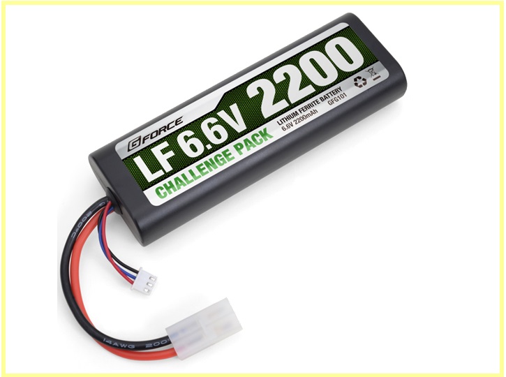 G-FORCE　GFG101　　LFチャレンジパック 6.6V 2200mAh Lifeバッテリー(B)