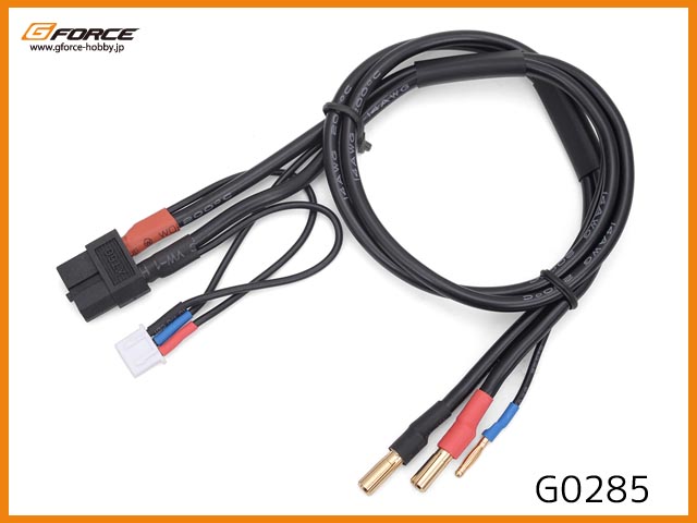 G-FORCE　G0285　　XT60/4mmバナナ 2S充電ケーブル (50cm)