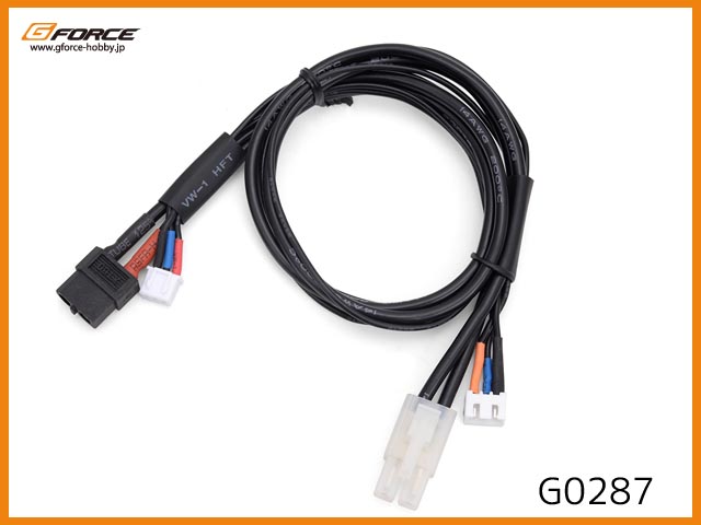 G-FORCE　G0287　　XT60/タミヤタイプコネクタ 2S充電ケーブル (50cm)