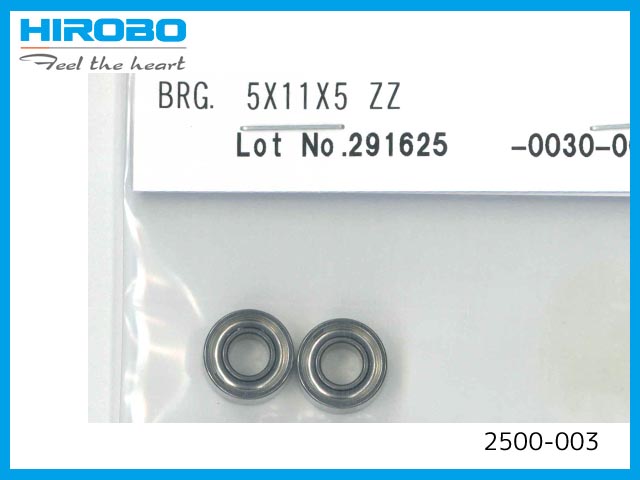 ヒロボー　2500-003　　BRG 5x11x5 ZZ　(お取り寄せ)