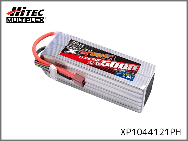 【売切り特価】ハイテック XP1044121PH　XPOWER Li-Po 22.2V 5000mAh 30C (for Air
