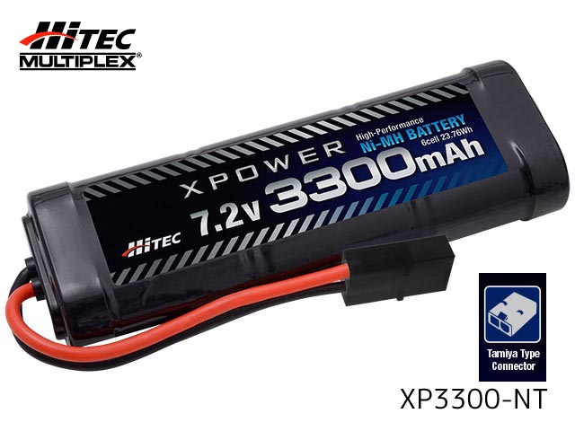 ハイテック　XP3300-NT-B　　XPOWER　Ni-MH 7.2V 3300mAh タミヤタイプコネクター