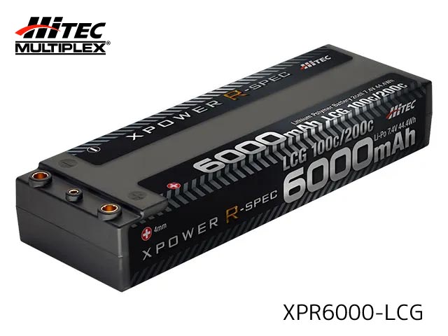 ハイテック　XPR6000-LCG-B　　XパワーR-SPEC Li-Po 7.4V 6000mAh LCG 100C/200C