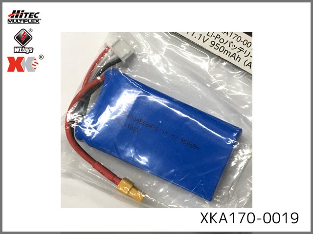 ハイテック(XK)　XKA170-0019　　Li-Poバッテリー11.1V 950mAh (A170)