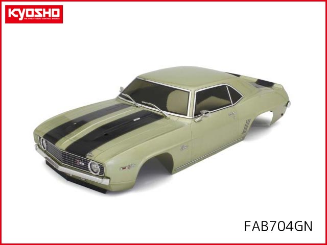 京商　FAB704GN　　1969 シボレー カマロ Z/28 フロスト グリーン デコレーションボディセット