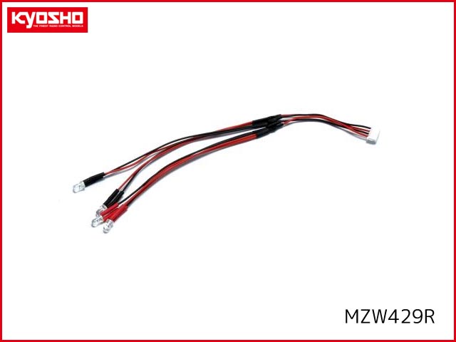 京商　MZW429R　　LEDライトユニット　クリア＆レッド(MINI-Z Sports用)