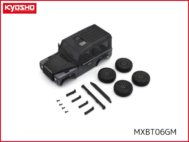 京商　MXBT06GM　　BS MX-01 ランドローバー ディフェンダー90 オートバイオグラフィー　グレー/ブラック