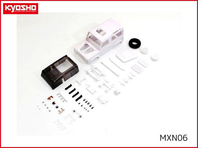 京商　MXN06　　ランドローバー ディフェンダー90 ホワイトボディセット