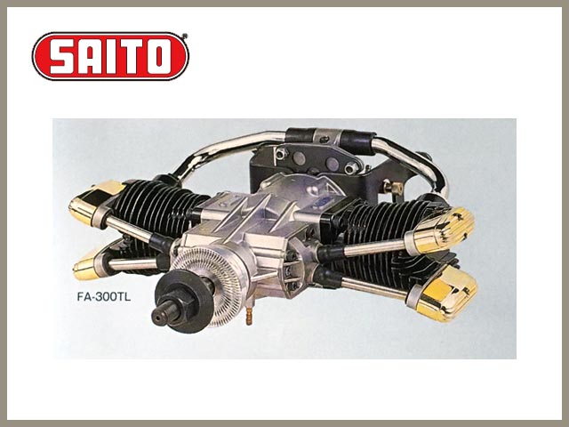 SAITO　FA-300TL　4サイクル ツイン グローエンジン　(斎藤製作所)