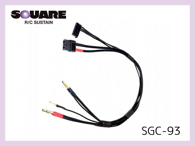 スクエア SGC-93 XT60メス-4mmヨーロピアン充電コード 40cm [4543880111016] 1,232円  ラジコンネットショップ ☆CHAMP Net Shop RCアドバイザーチャンプ（RCヘリ・RC飛行機・ドローン 通信販売）