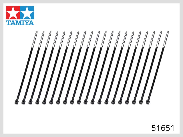 タミヤ　SP1651　　ナイロンバンド 小 (黒・20本)