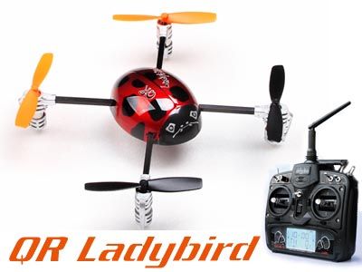 (限定セール・ドローン マルチコプター) QR Ladybird (レディバード) (レッド)　ワルケラ【WEB限定】